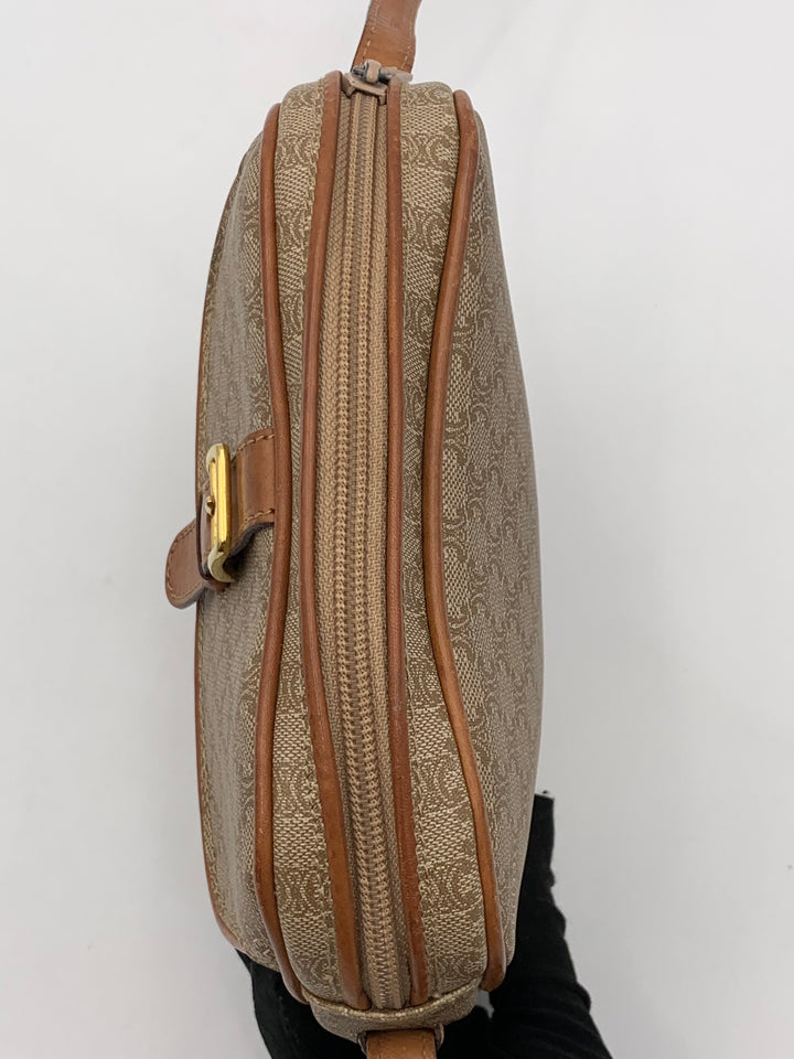 Celine Vintage Macadam Shoulder Bag