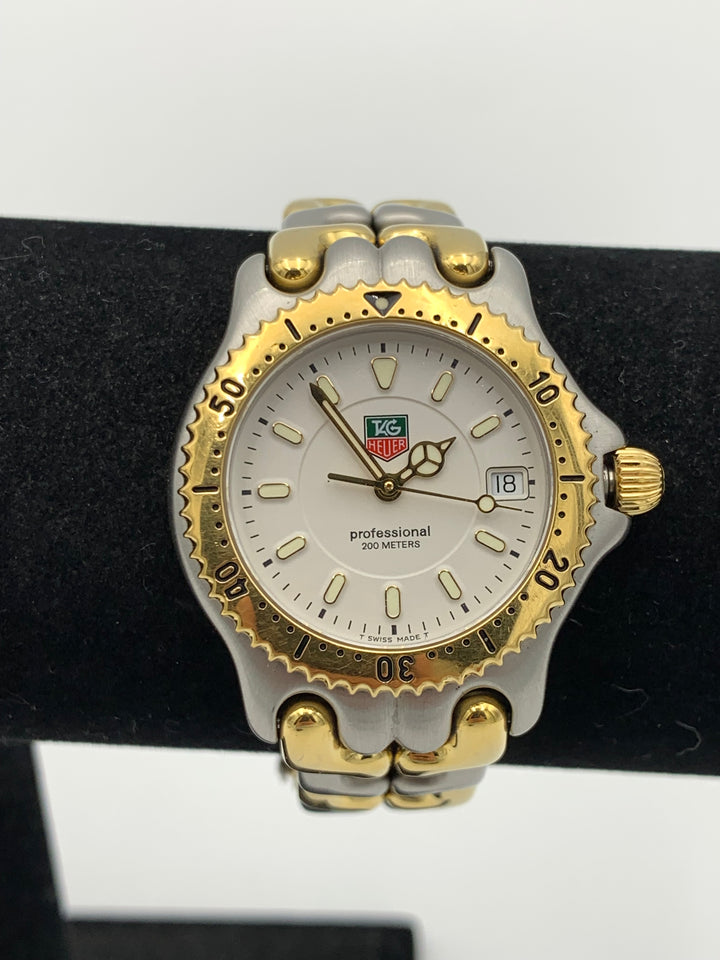 Tag Heuer Professional White Dial Two Tone Wristwatch