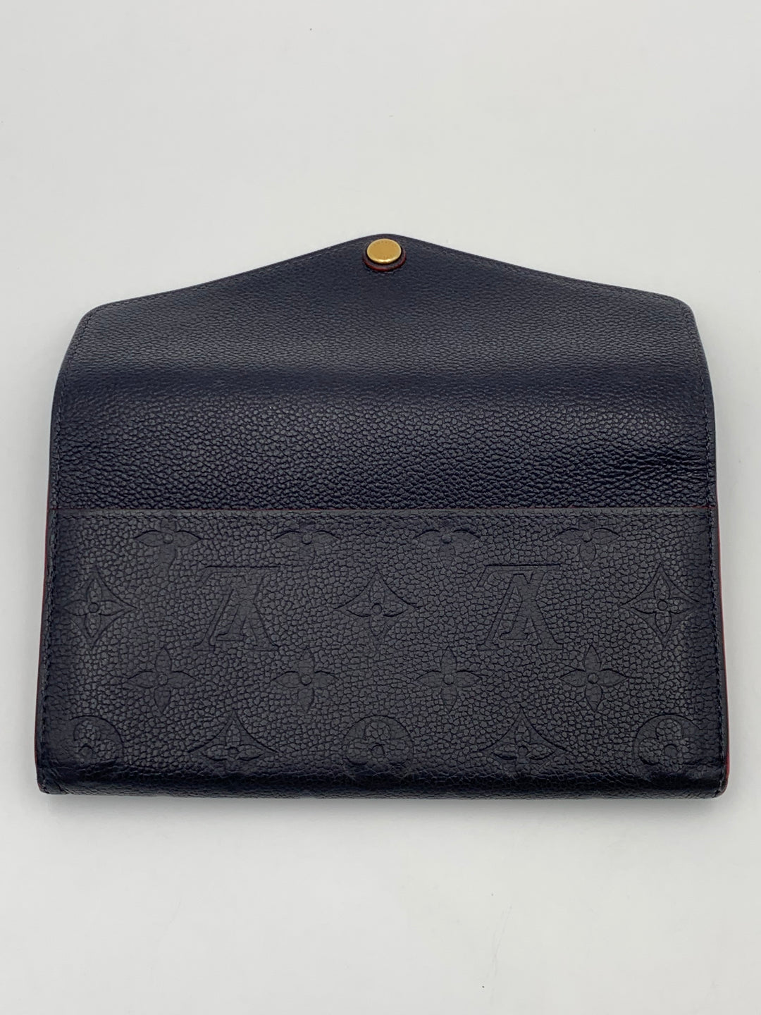 Louis Vuitton Navy Blue Empreinte Sarah Wallet