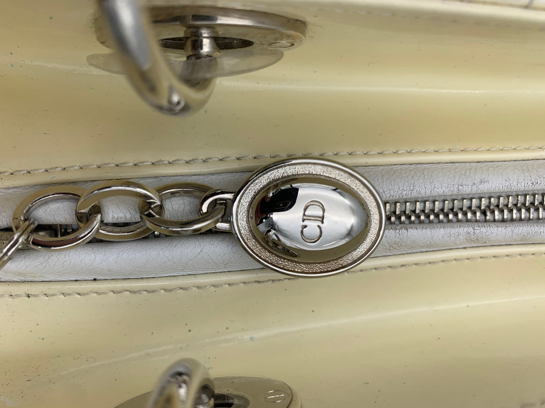 Lady Dior in Beige Cannage Patent Leather