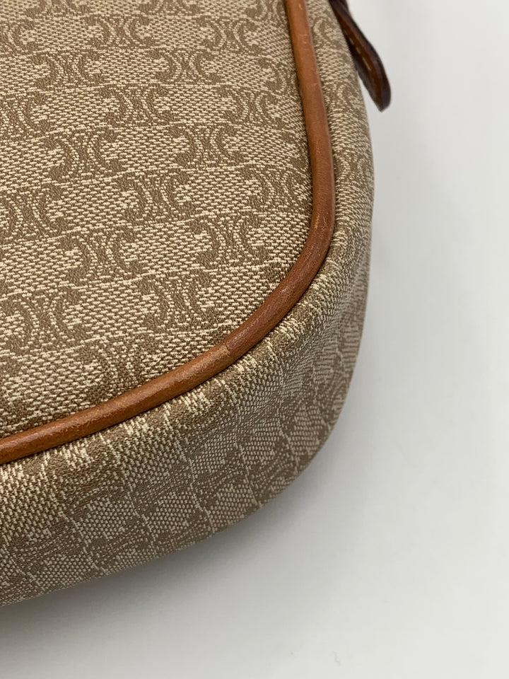 Celine Vintage Macadam Shoulder Bag