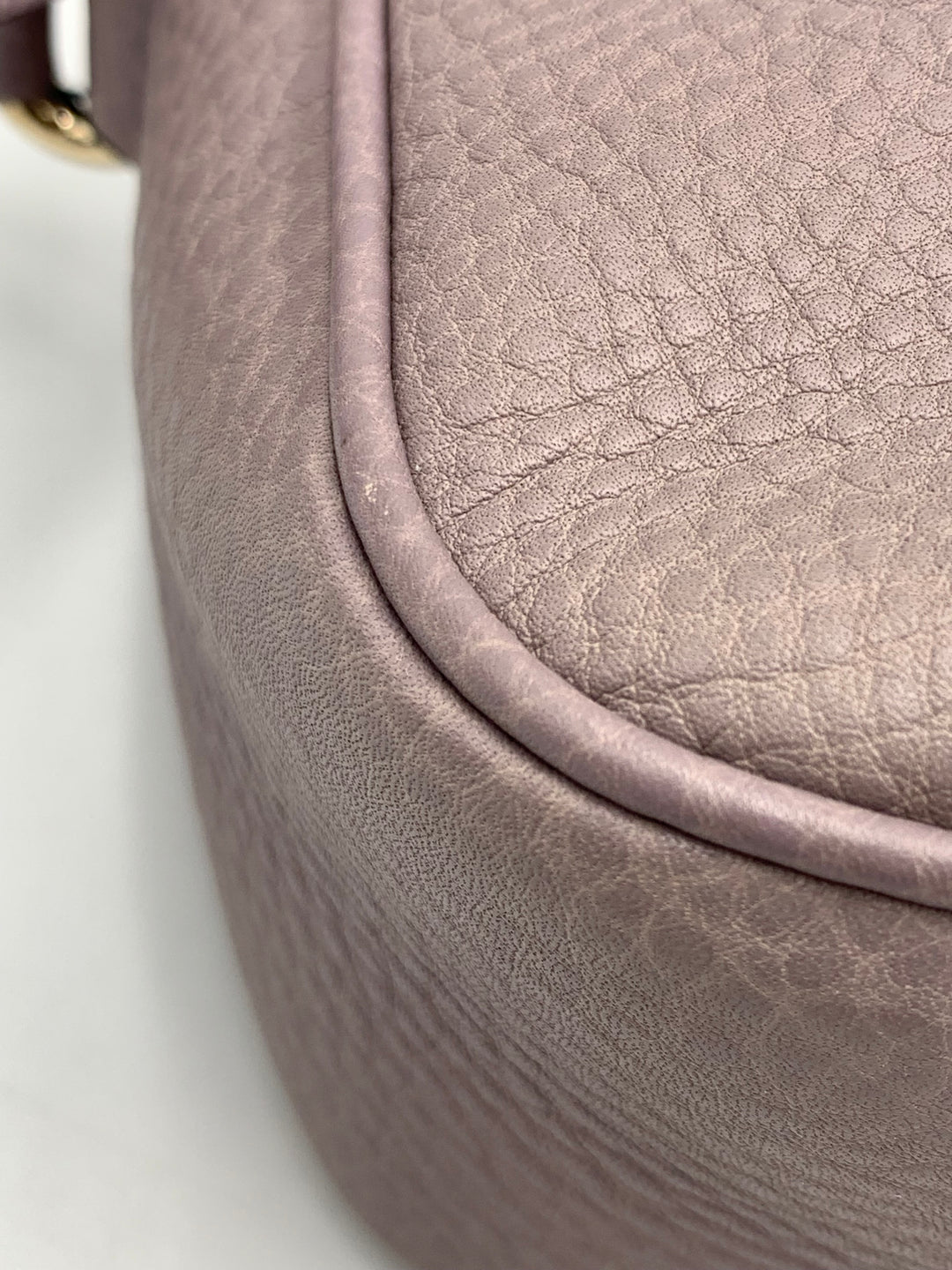 Gucci Purple Leather Small Soho Disco Crossbody Bag