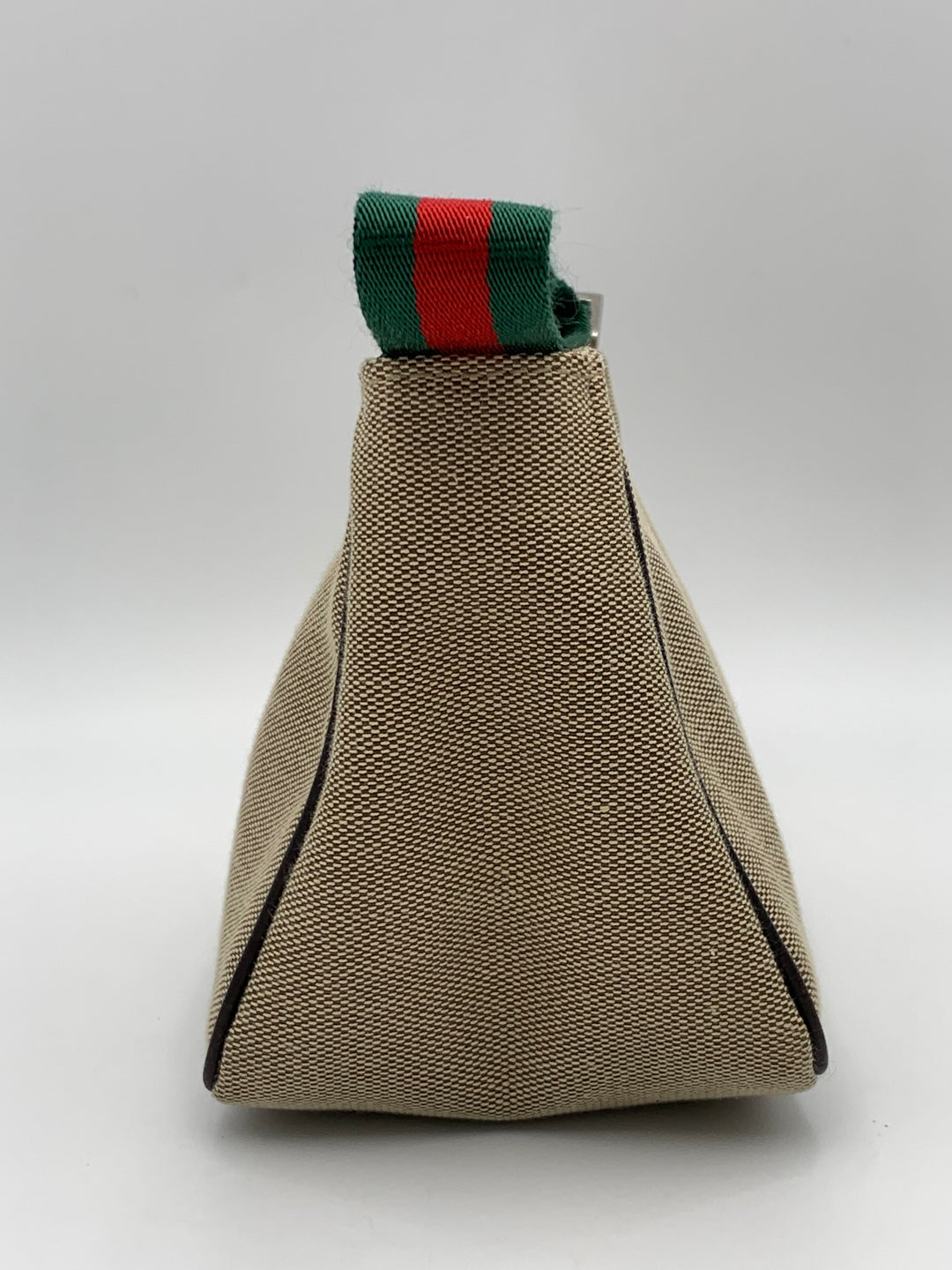 Gucci Beige Canvas Web Pochette