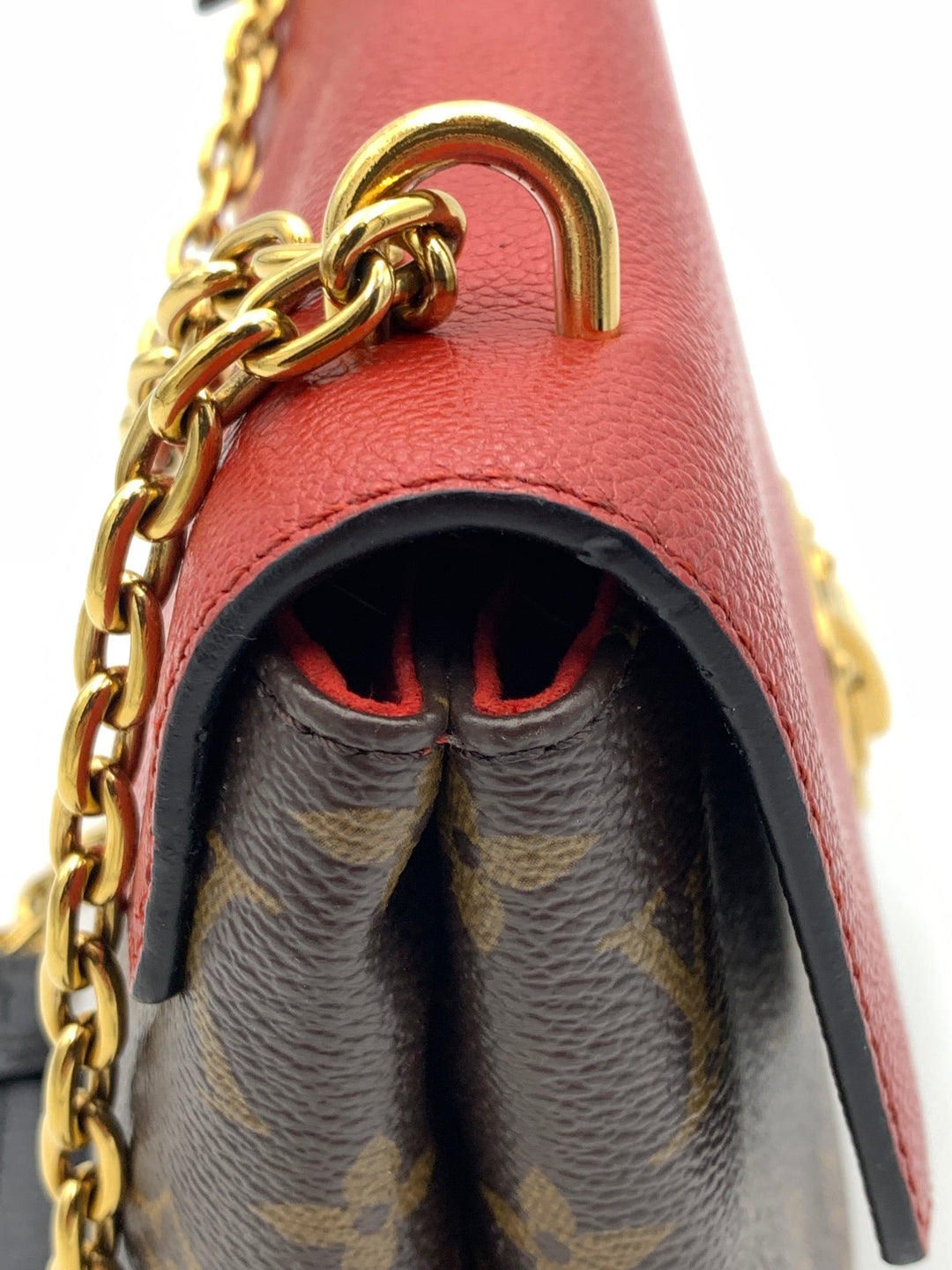 Louis Vuitton Monogram Saint Placide Flap Red