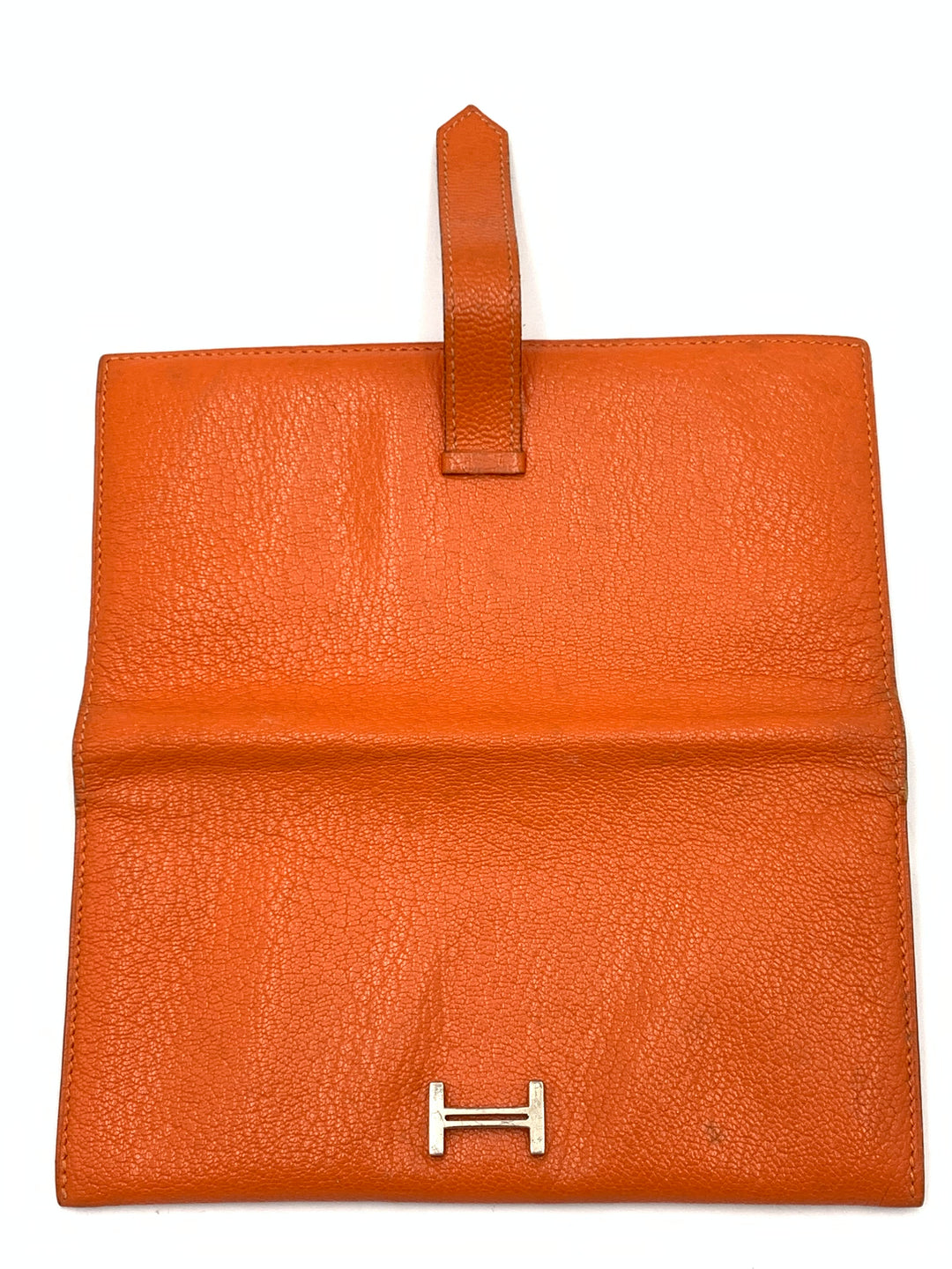 Hermes Feu Mysor Leather Bearn Gusset Wallet