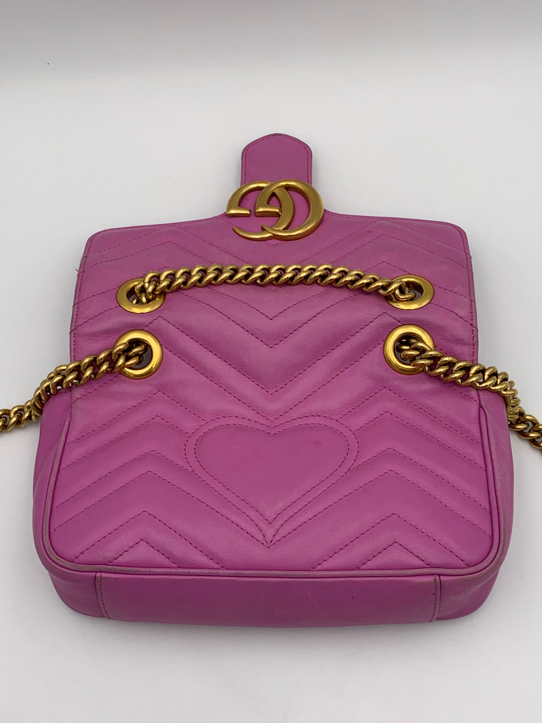 Gucci Marmont Matelasse Mini Purple Flap Bag