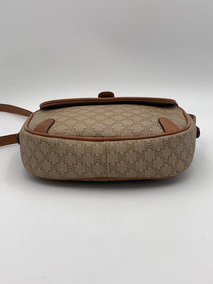 Celine Vintage Macadam Shoulder Bag