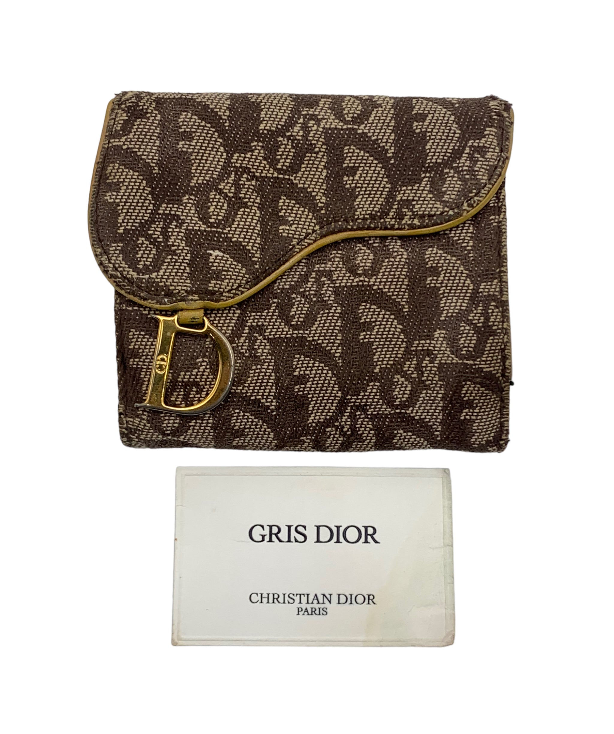 Christian Dior Trotter Canvas Compact Wallet - Brown – Lux Brands UAE