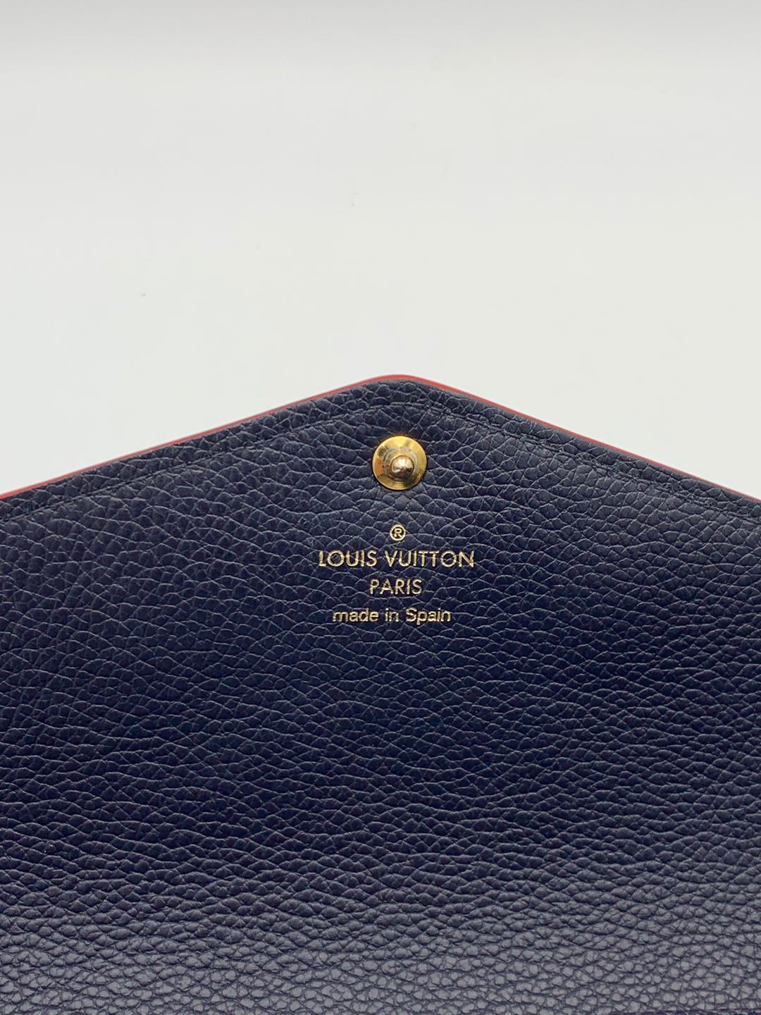 Louis Vuitton Navy Blue Empreinte Sarah Wallet