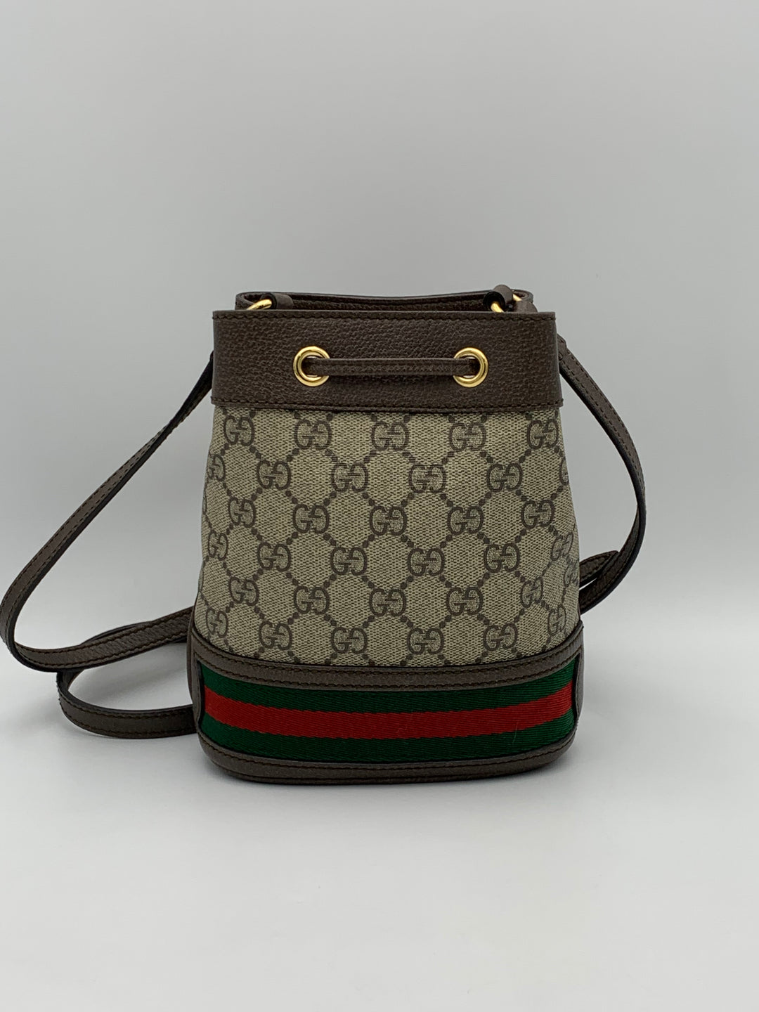 Gucci Ophidia Mini Bucket Bag-Beige