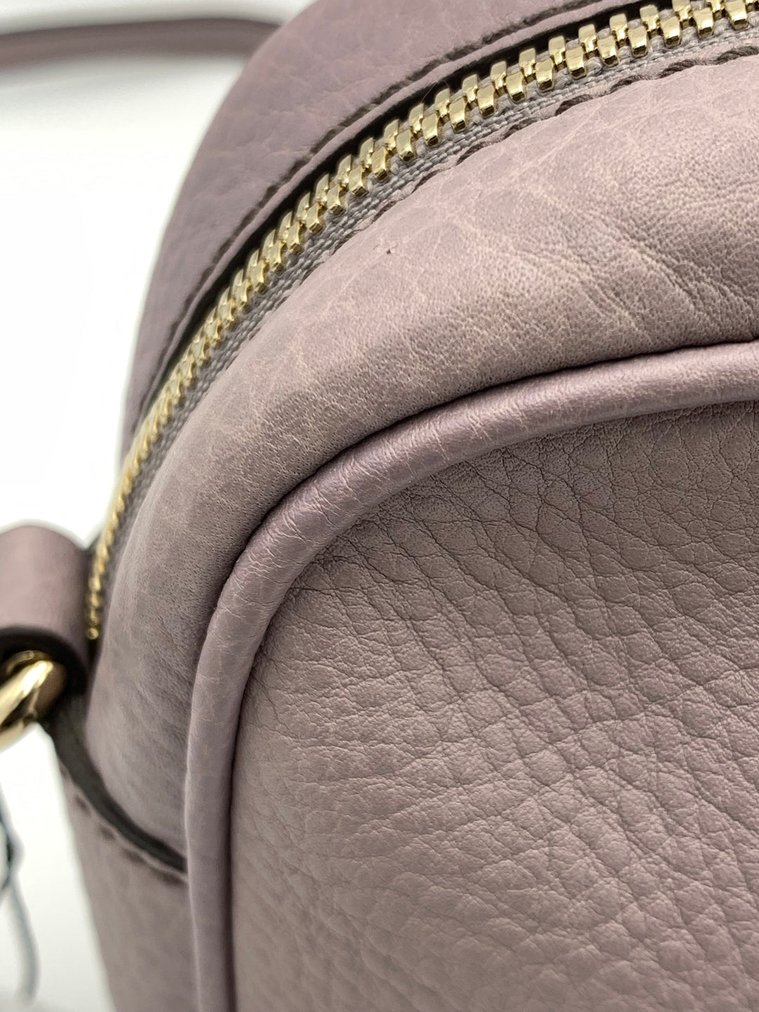 Gucci Purple Leather Small Soho Disco Crossbody Bag