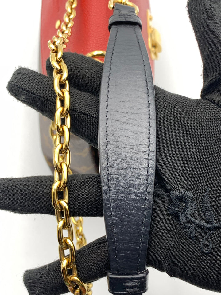 Louis Vuitton Monogram Saint Placide Flap Red