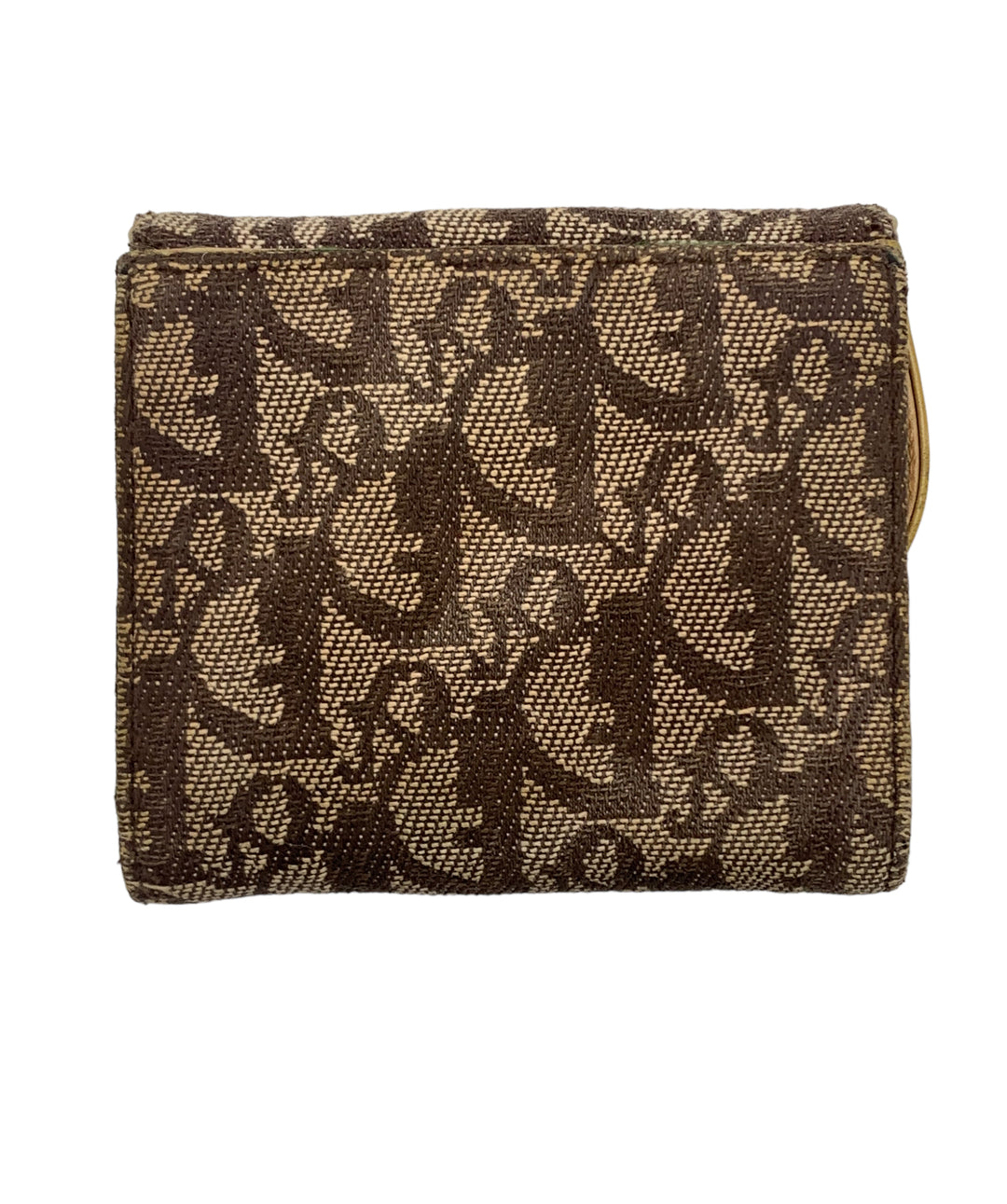 Christian Dior Trotter Canvas Compact Wallet - Brown