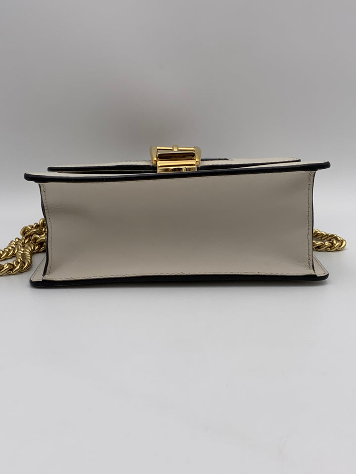 Gucci Mini Sylvie Chain Shoulder Bag White