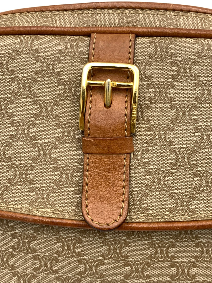 Celine Vintage Macadam Shoulder Bag