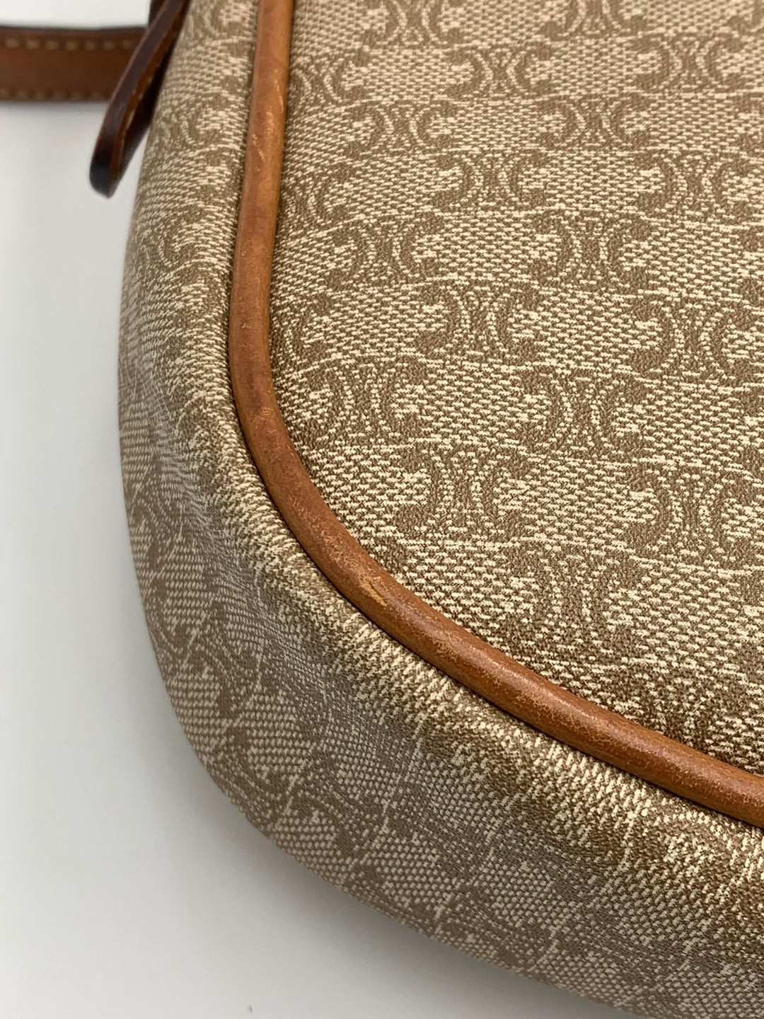 Celine Vintage Macadam Shoulder Bag