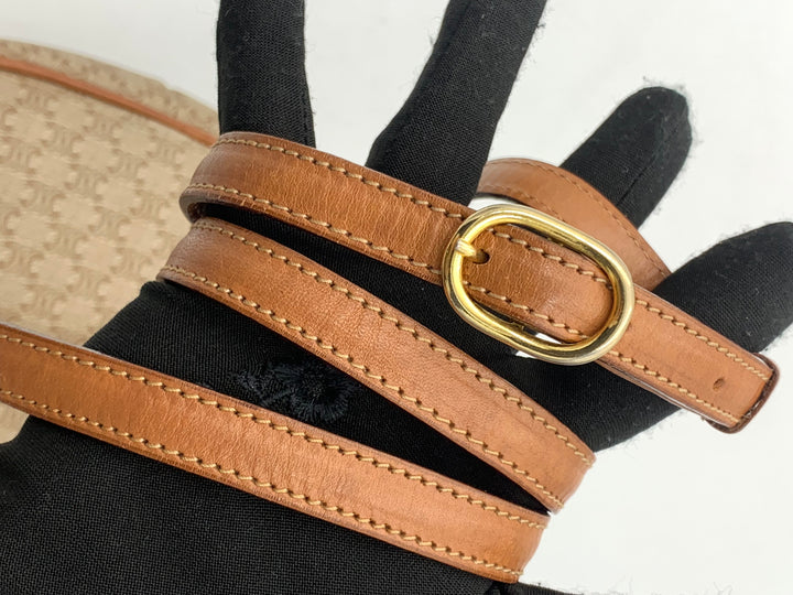 Celine Vintage Macadam Shoulder Bag