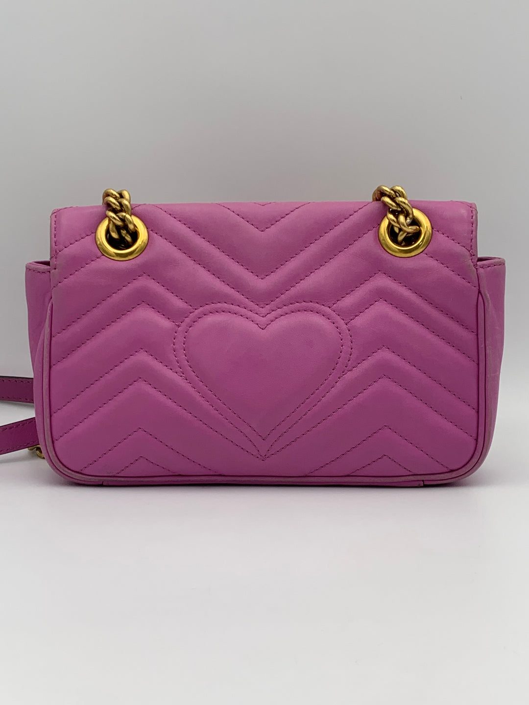 Gucci Marmont Matelasse Mini Purple Flap Bag