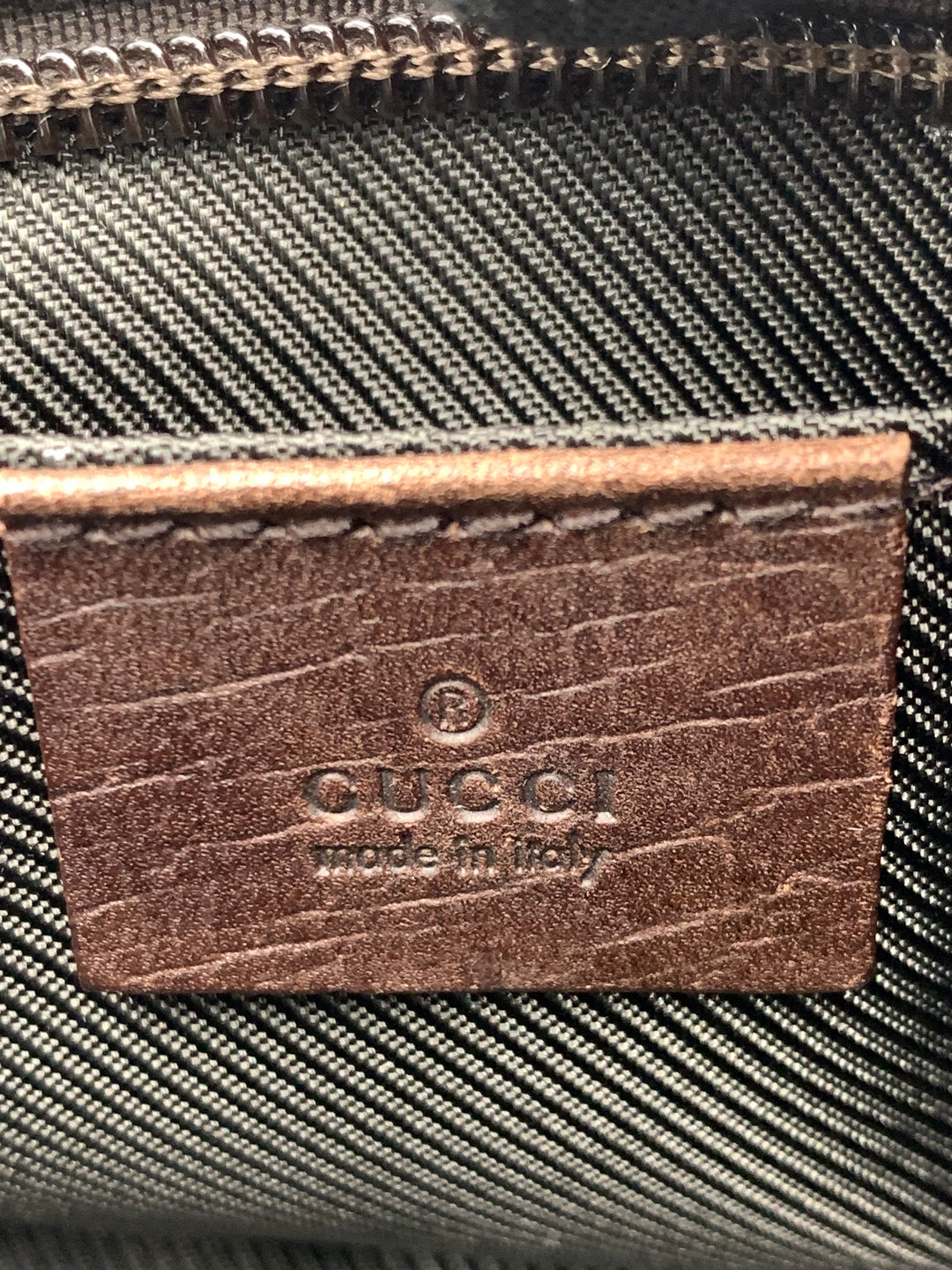 Gucci Beige Canvas Web Pochette