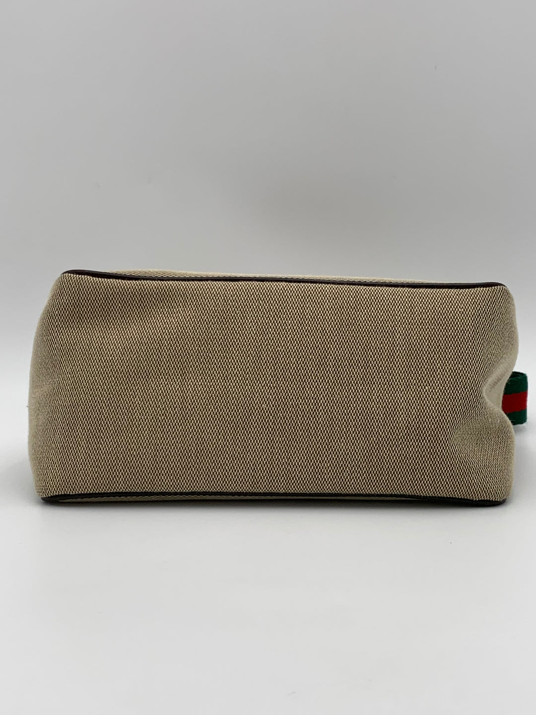 Gucci Beige Canvas Web Pochette