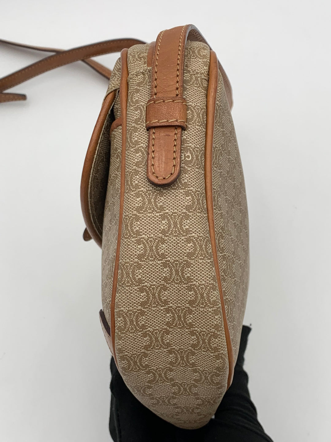 Celine Vintage Macadam Shoulder Bag