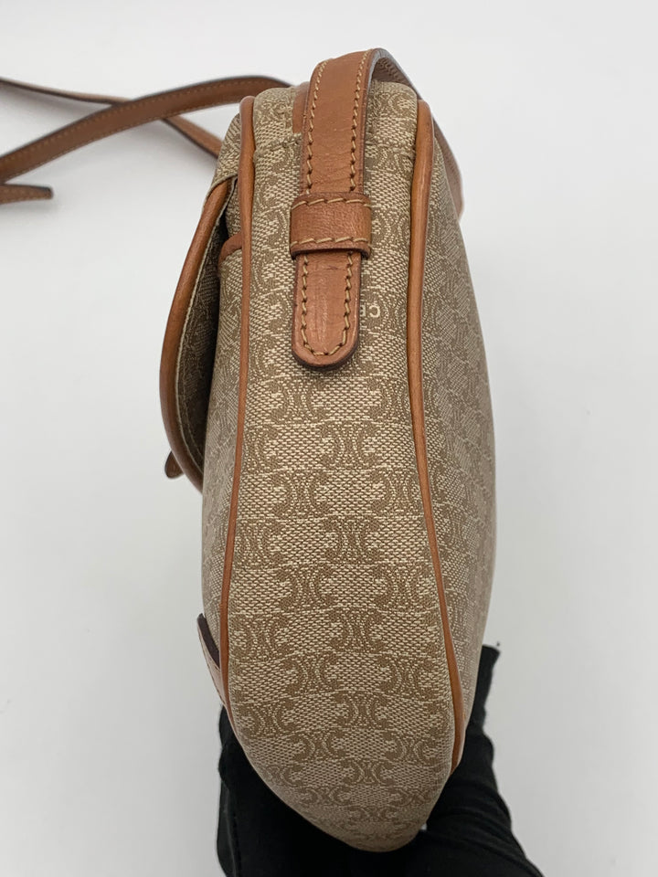 Celine Vintage Macadam Shoulder Bag