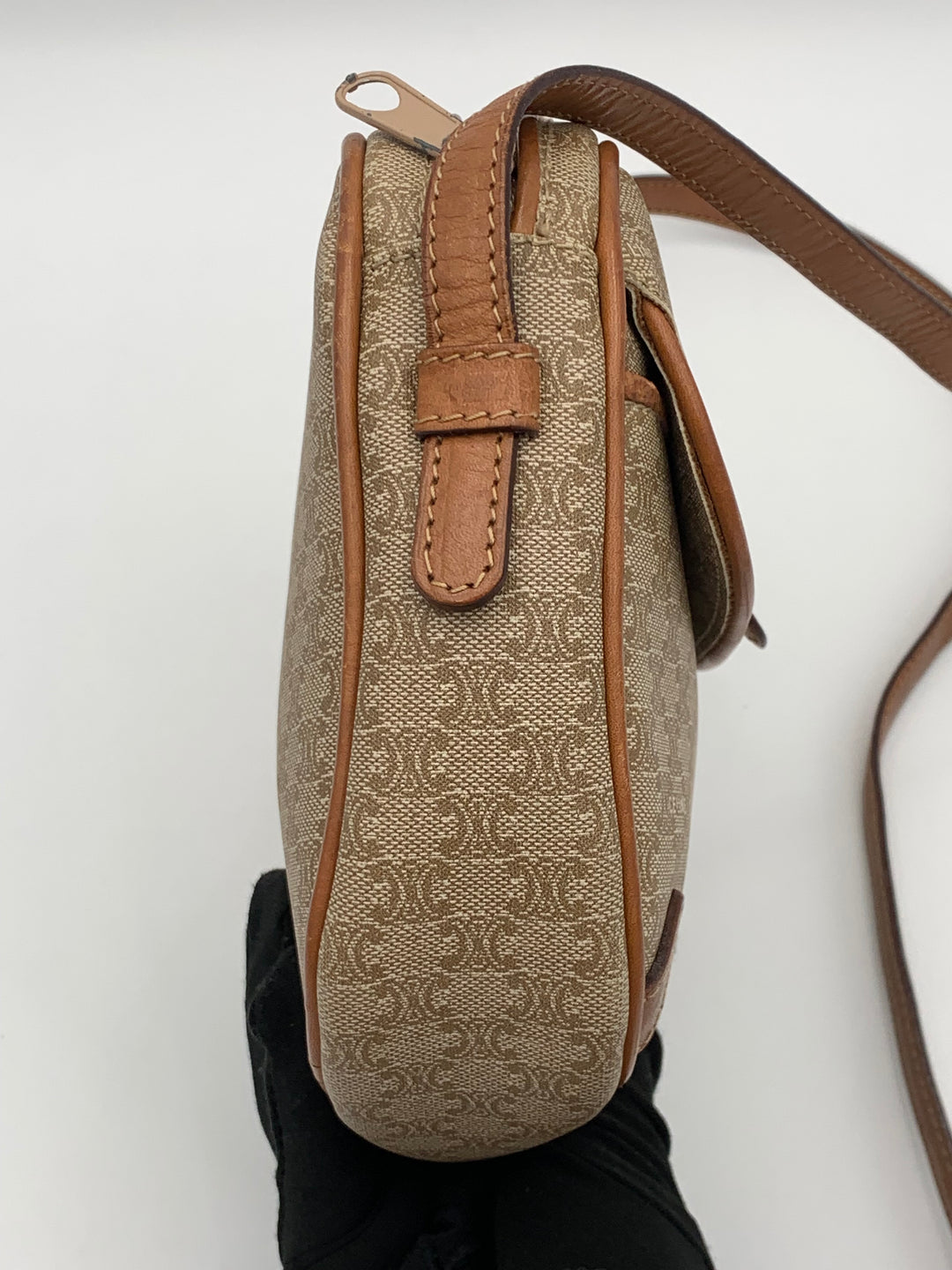 Celine Vintage Macadam Shoulder Bag