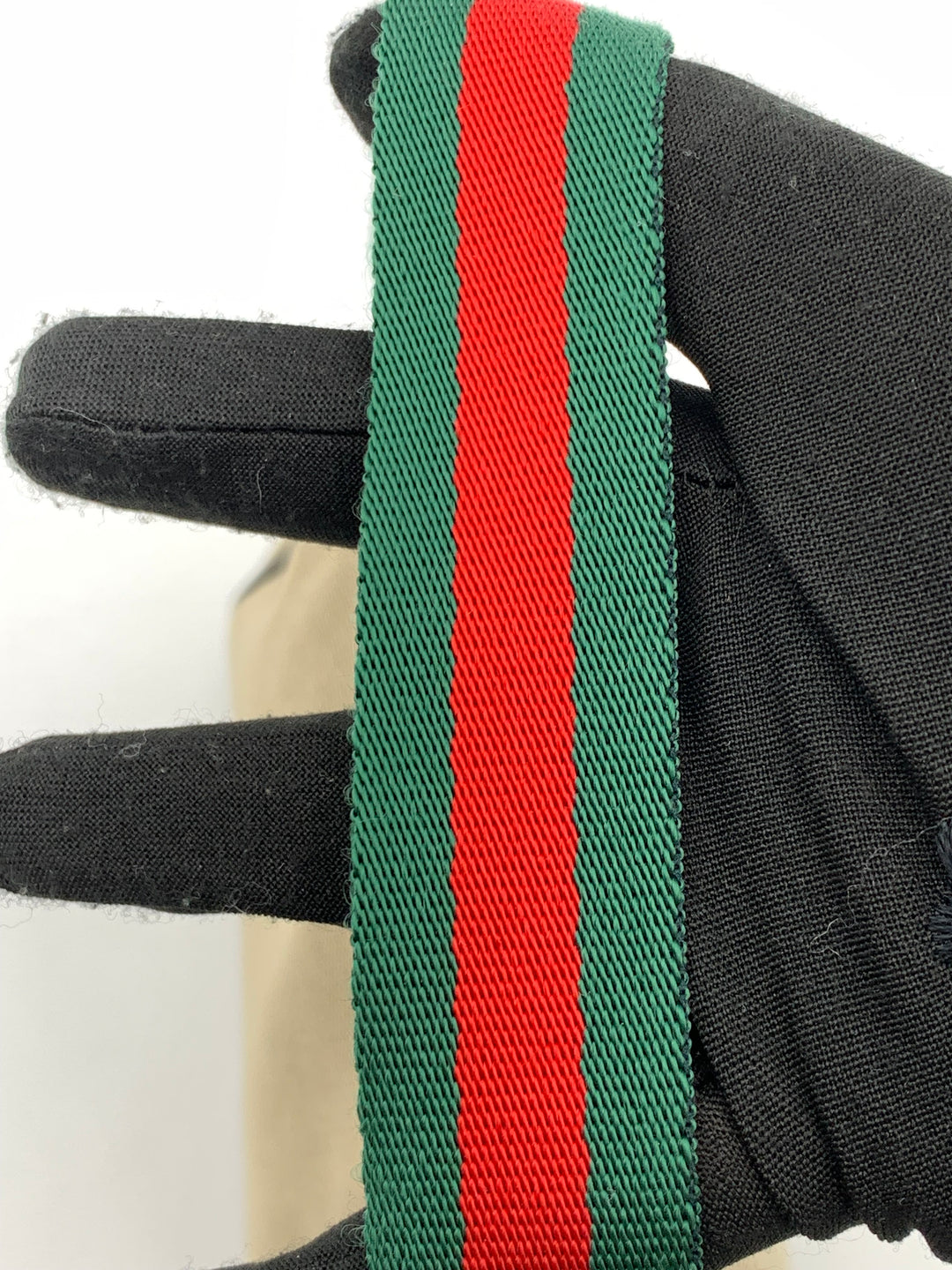 Gucci Beige Canvas Web Pochette