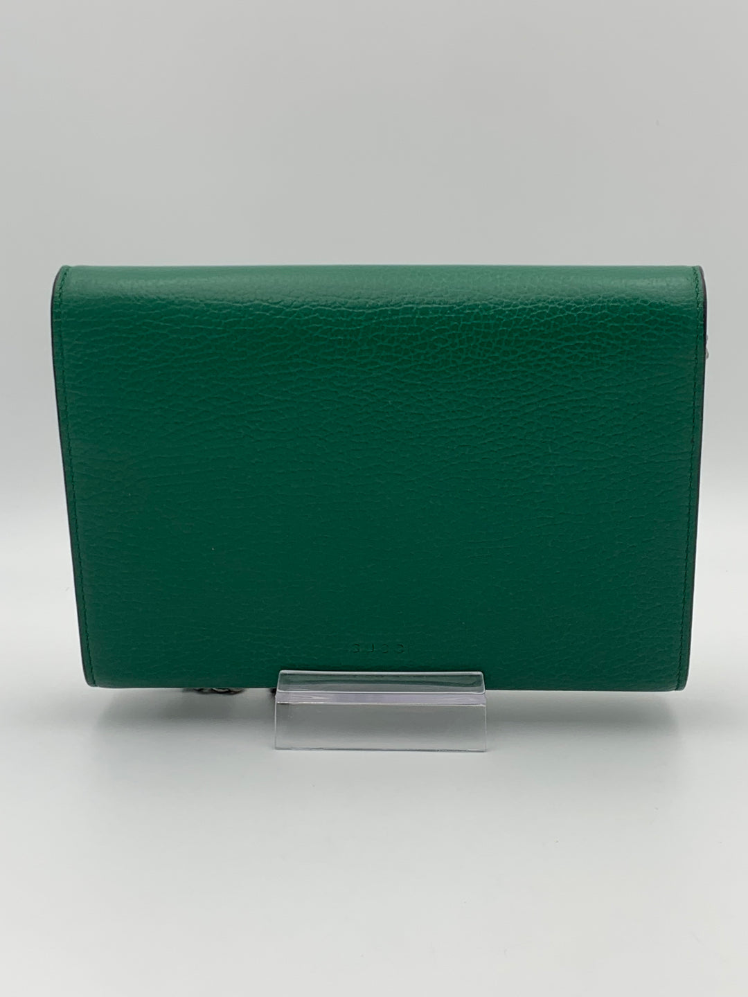 Gucci Dionysus Leather Mini Chain Bag Emerald Green