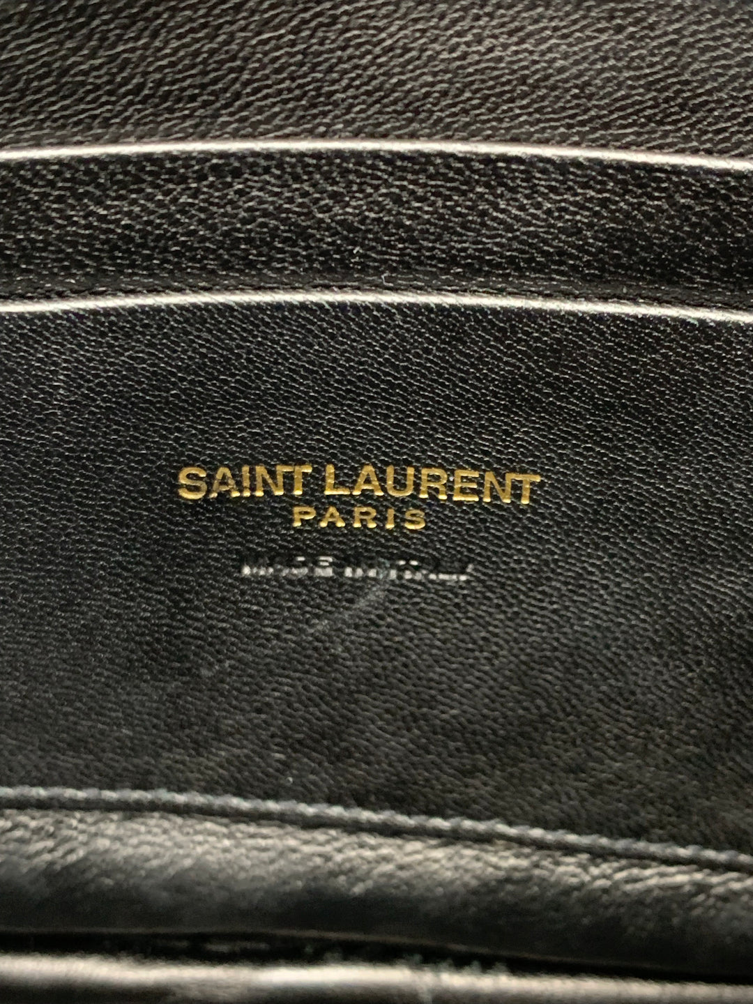 YSL Mini Lou Bag In Quilted Grain De Poudre Embossed Leather-White