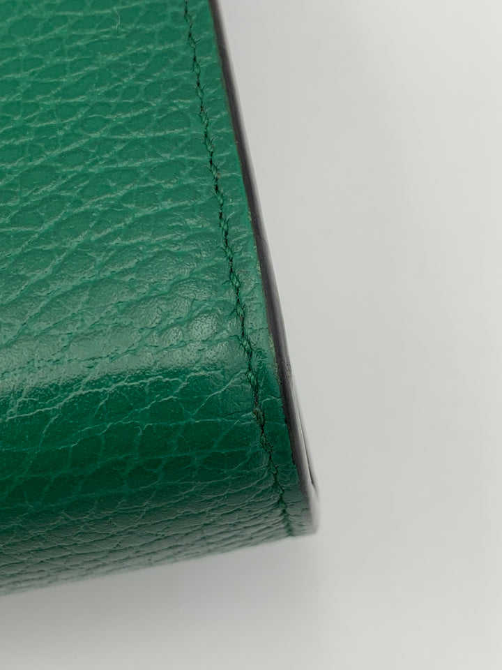 Gucci Dionysus Leather Mini Chain Bag Emerald Green