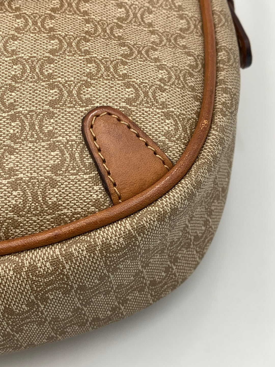 Celine Vintage Macadam Shoulder Bag