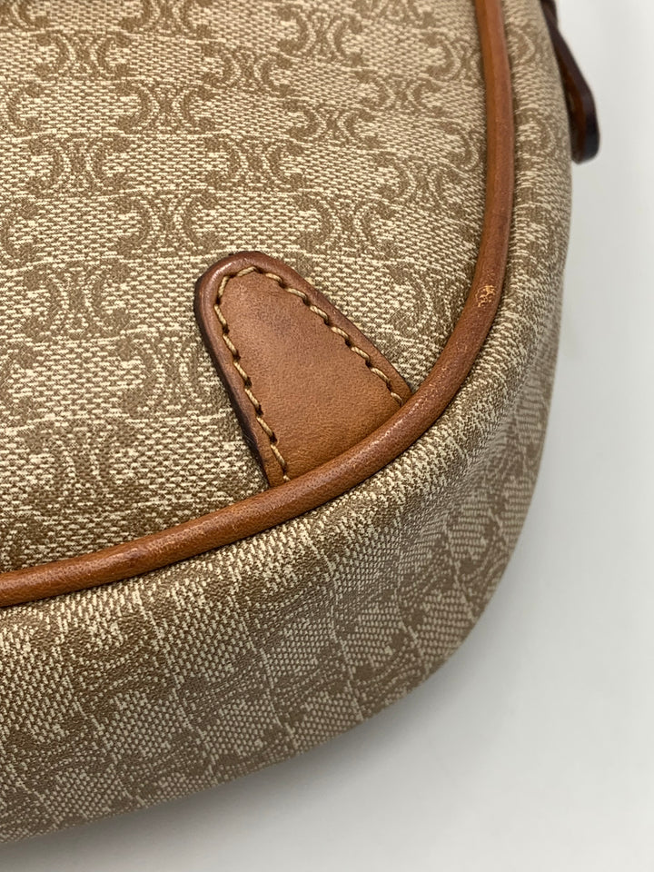 Celine Vintage Macadam Shoulder Bag