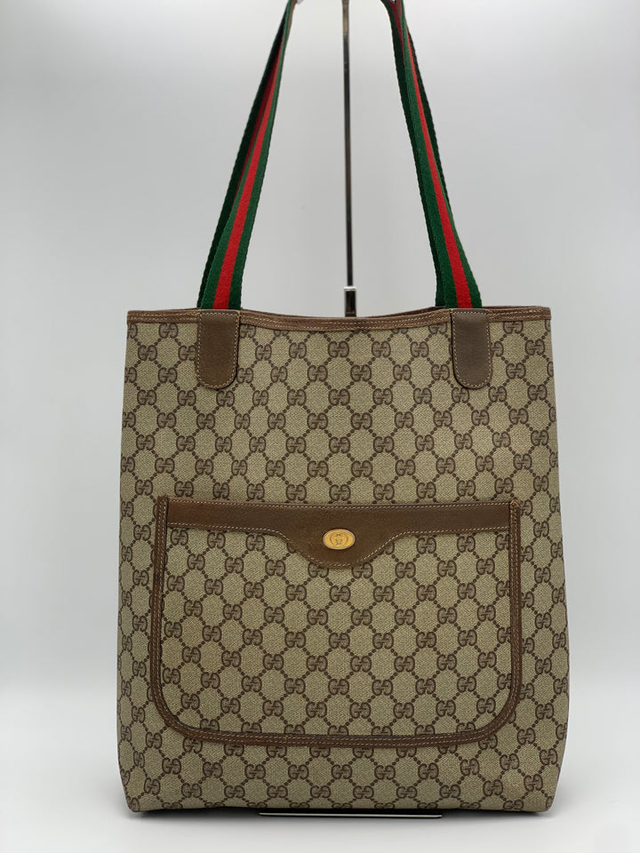 Gucci GG Supreme Sherry Line Tote Bag