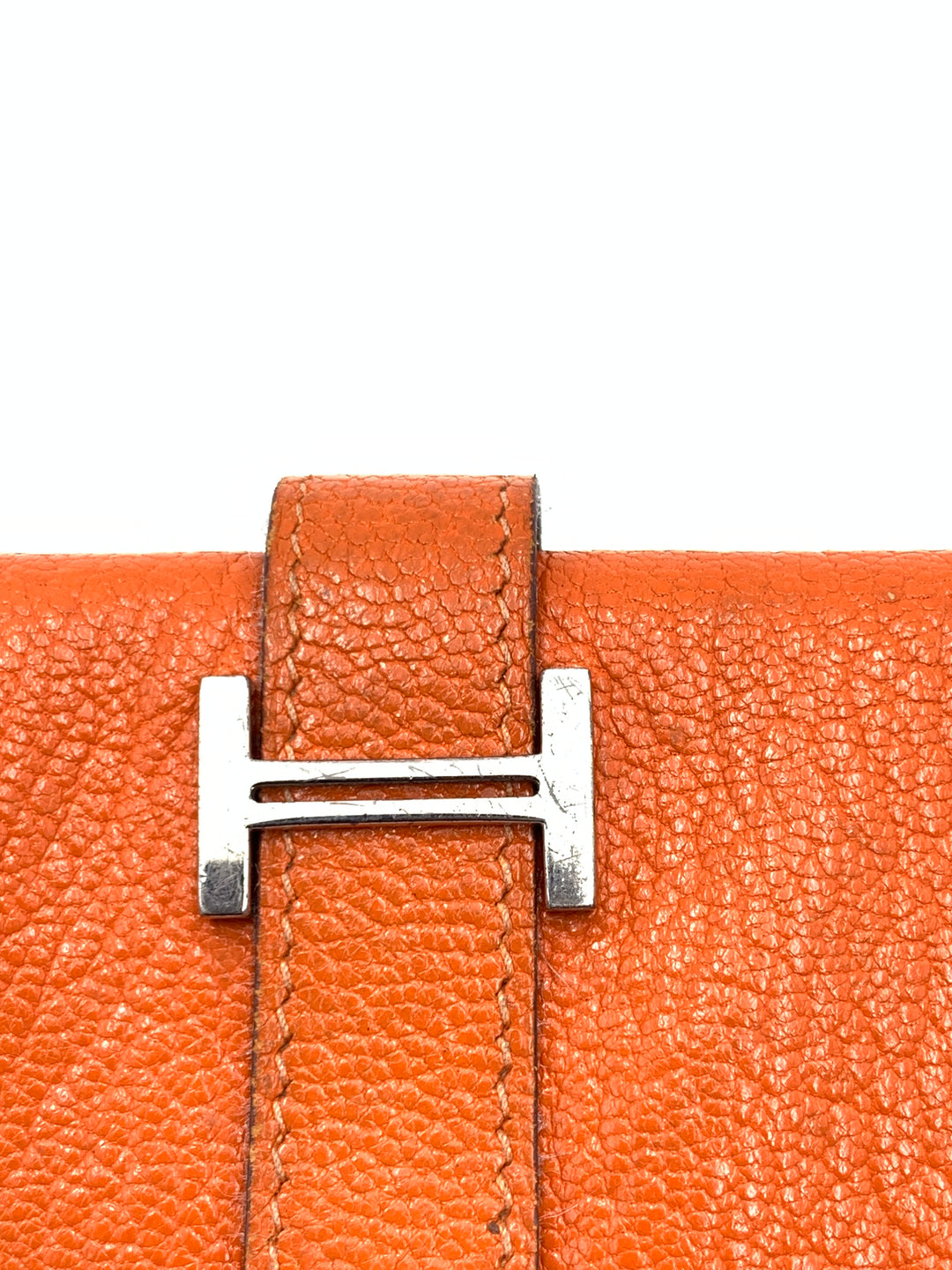 Hermes Feu Mysor Leather Bearn Gusset Wallet