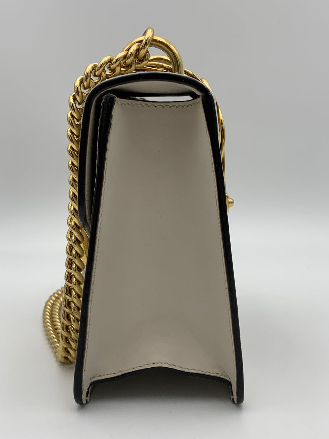 Gucci Mini Sylvie Chain Shoulder Bag White