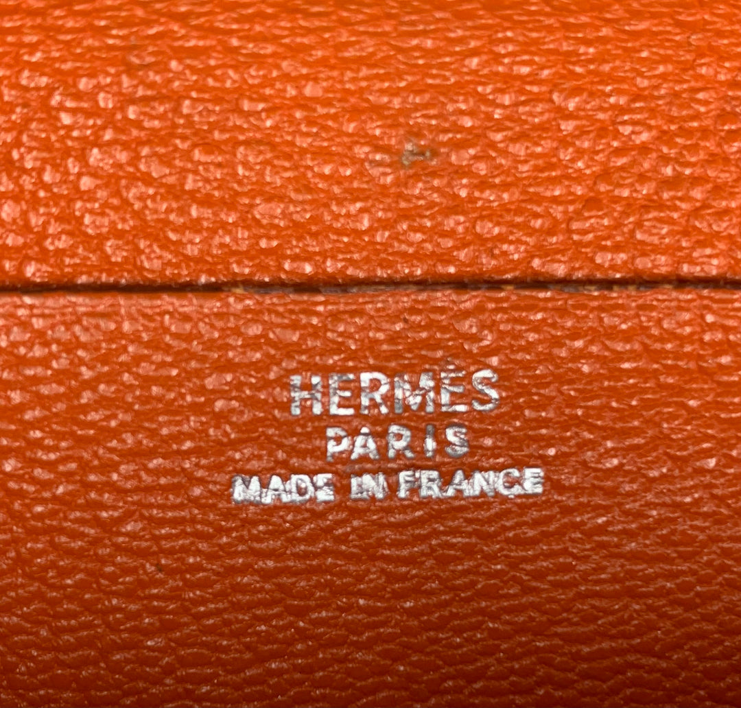 Hermes Feu Mysor Leather Bearn Gusset Wallet