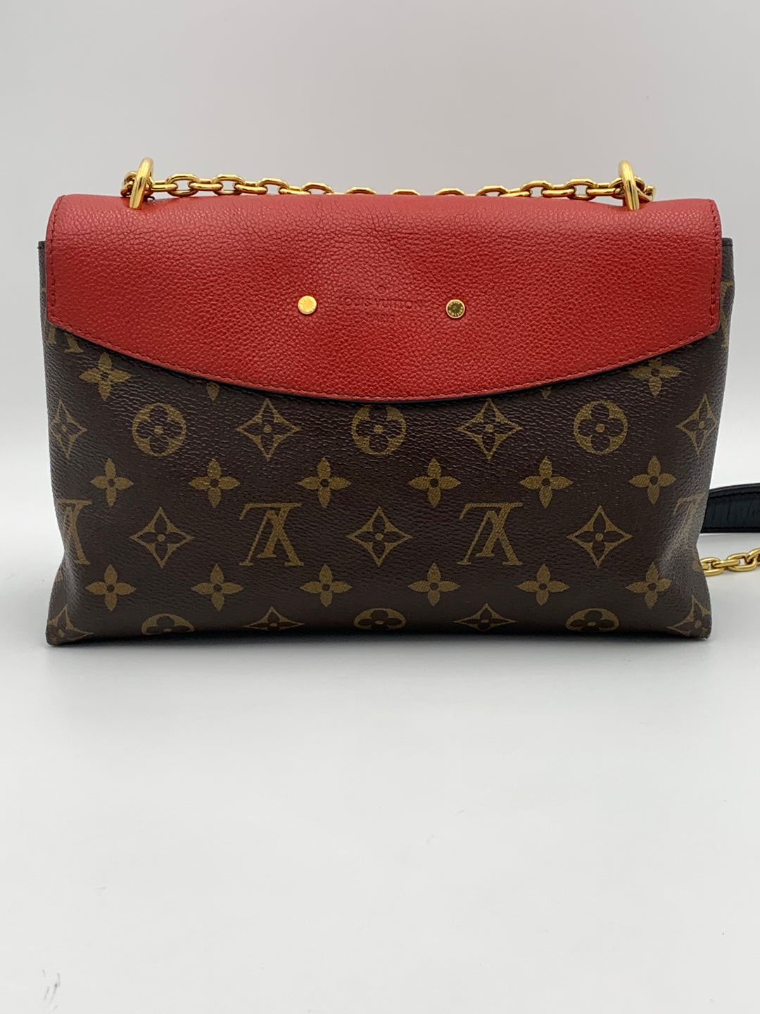 Louis Vuitton Monogram Saint Placide Flap Red