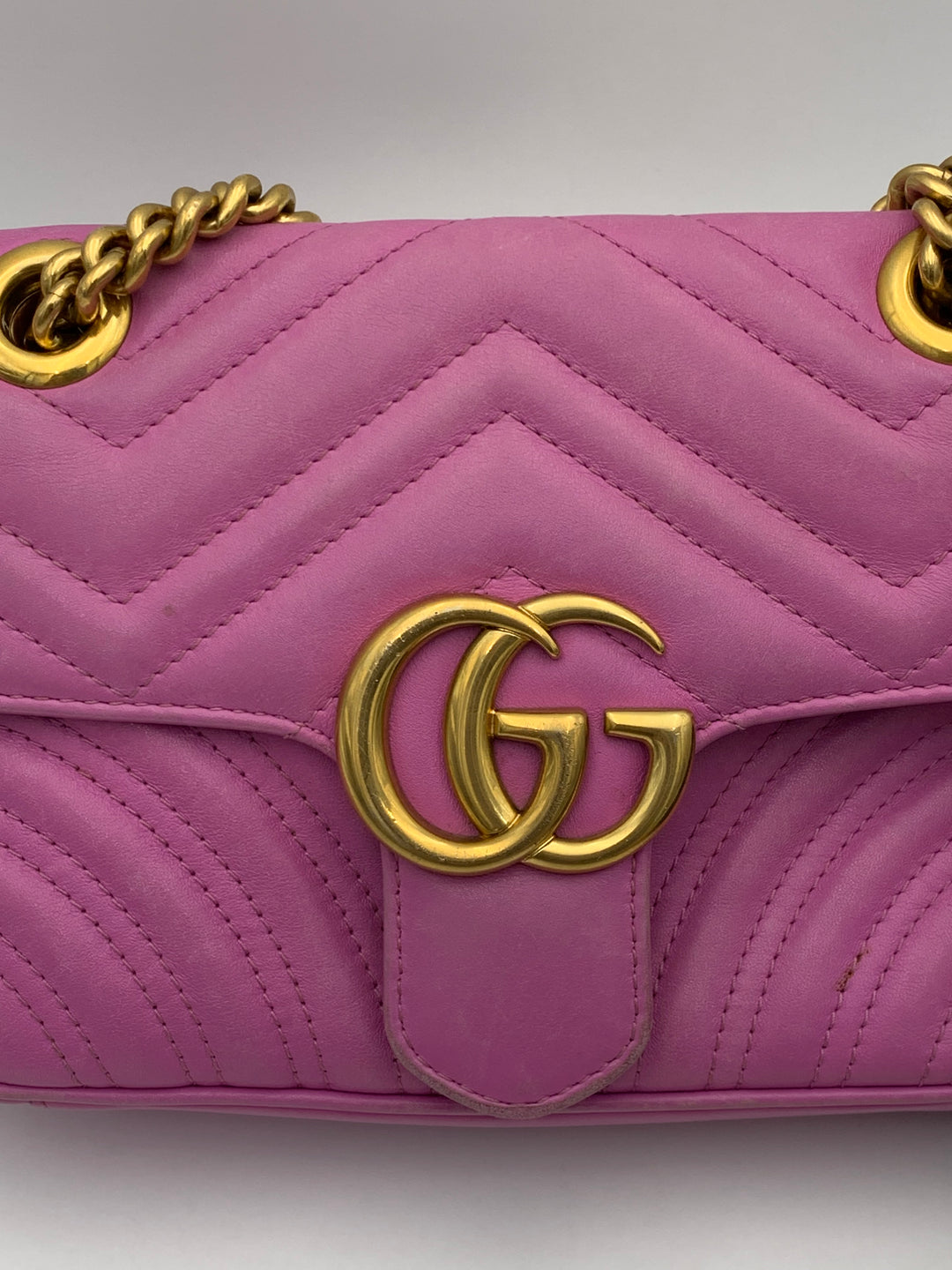 Gucci Marmont Matelasse Mini Purple Flap Bag