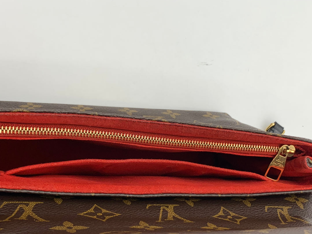 Louis Vuitton Monogram Saint Placide Flap Red