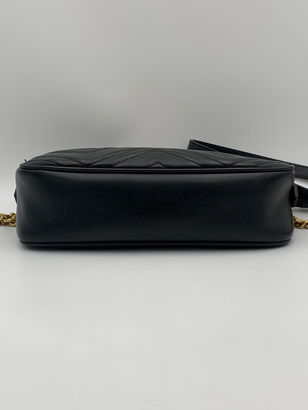 Gucci Black Marmont Matelasse Small Camera Bag