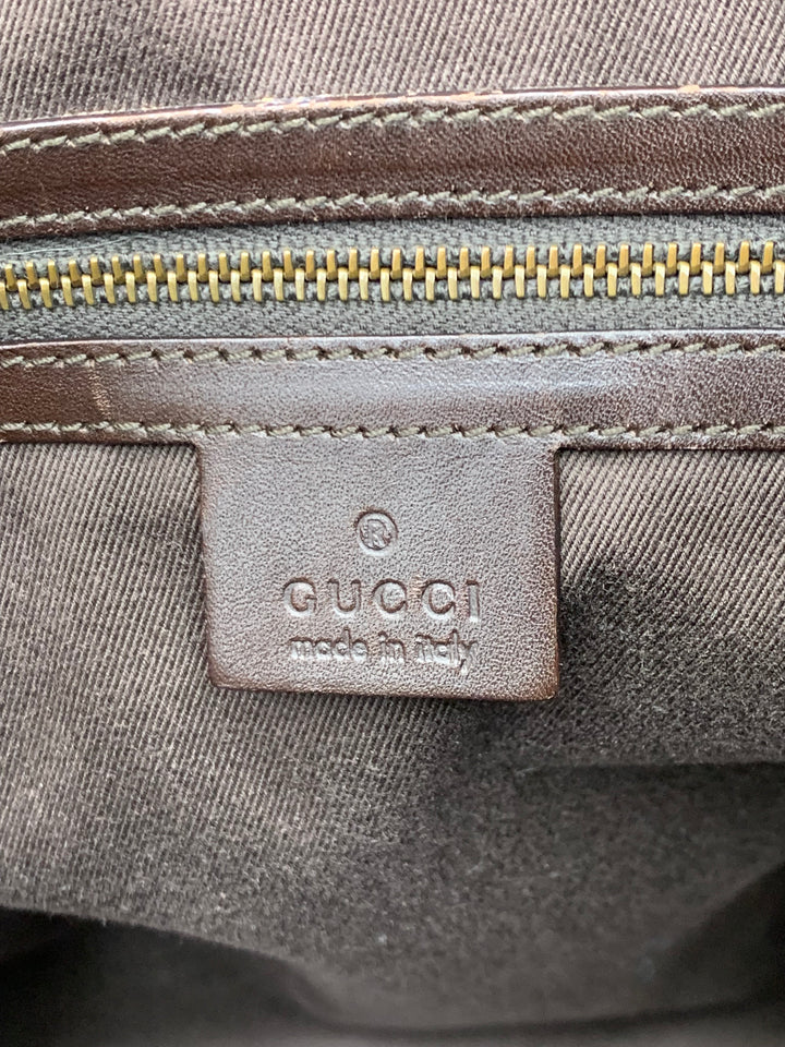 Gucci Brown Beige Gifford Tote Bag