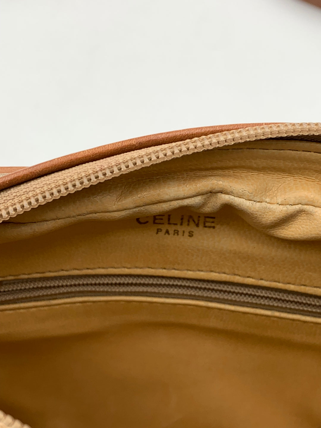 Celine Vintage Macadam Shoulder Bag