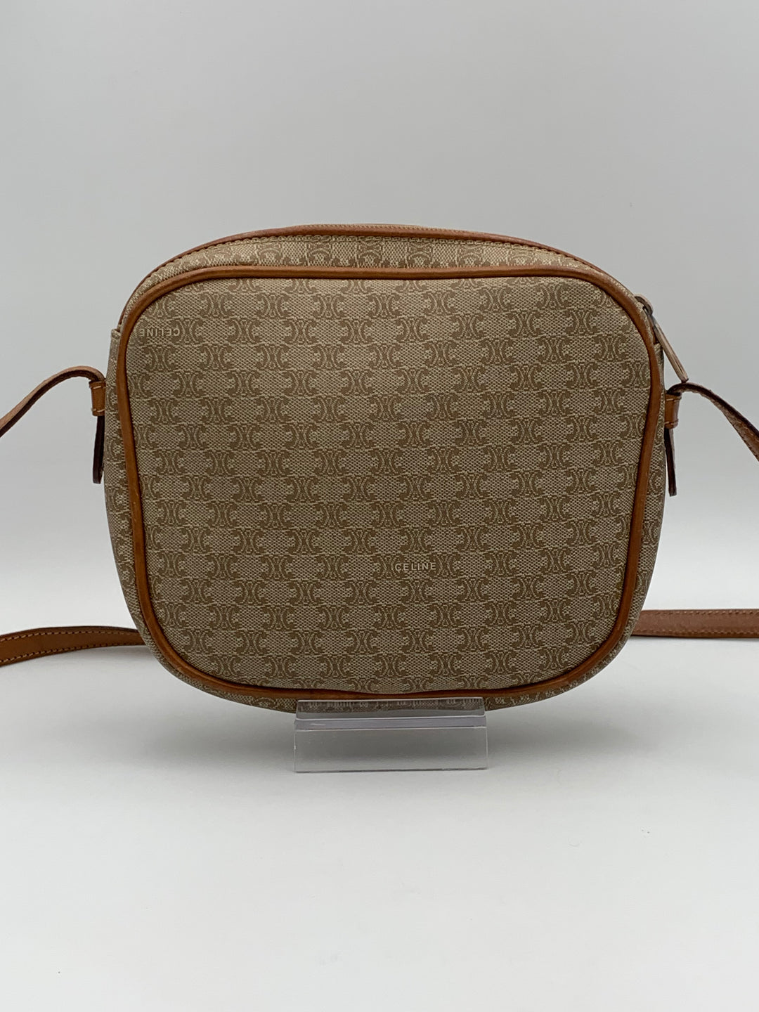 Celine Vintage Macadam Shoulder Bag