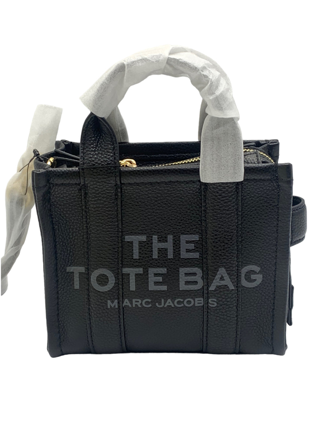 Marc Jacobs Leather The Tote Bag Mini - Black
