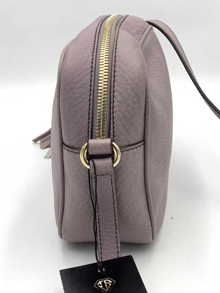 Gucci Purple Leather Small Soho Disco Crossbody Bag