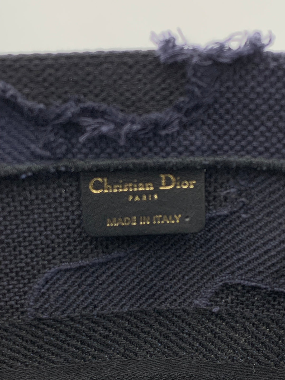 Christian Dior Camouflage Embroidered Canvas Medium Book Tote Bag