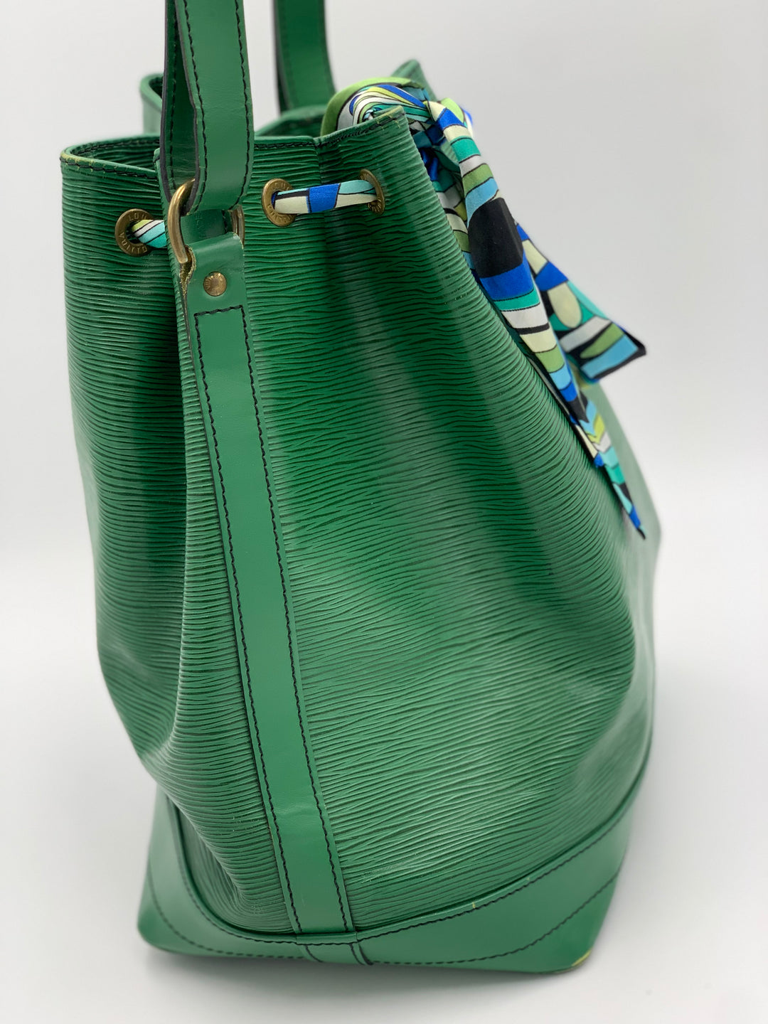 Louis Vuitton Vintage Noe GM Green Epi Leather Shoulder Bag
