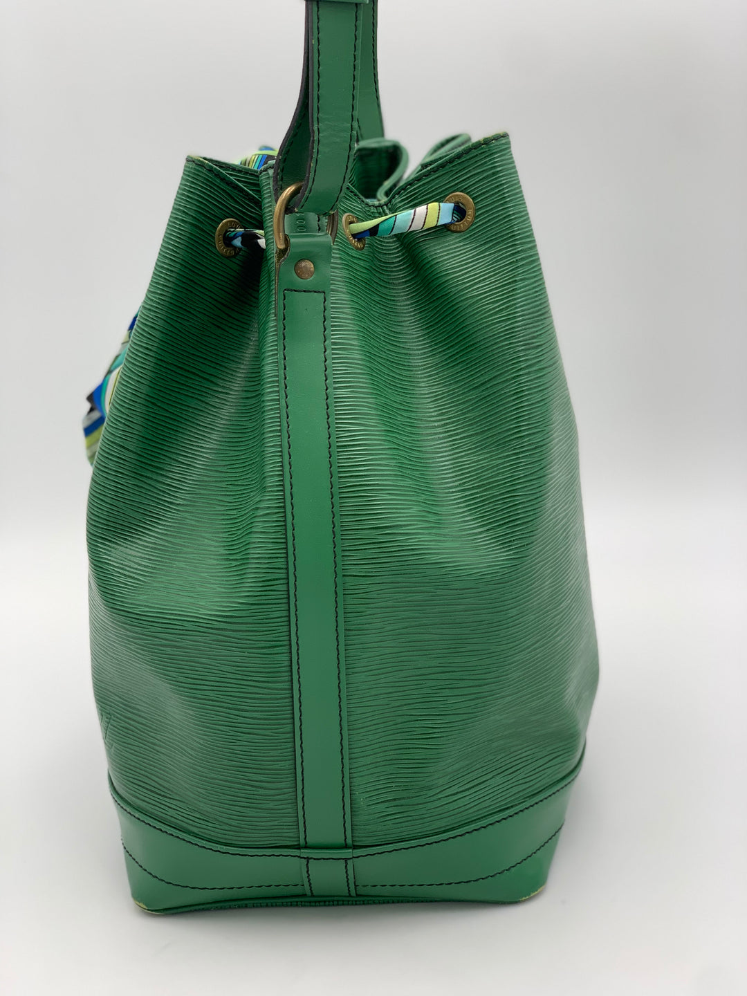 Louis Vuitton Vintage Noe GM Green Epi Leather Shoulder Bag