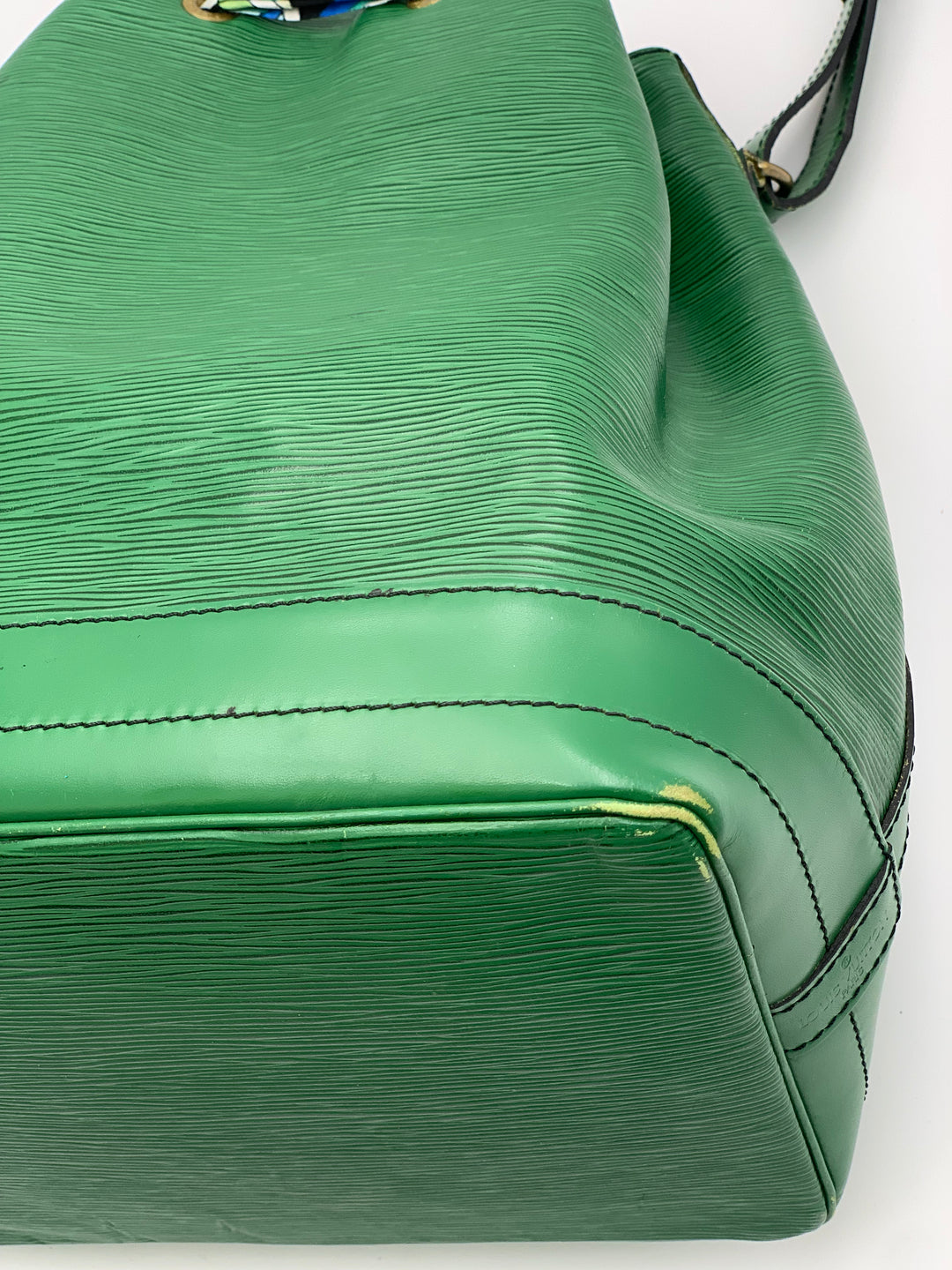 Louis Vuitton Vintage Noe GM Green Epi Leather Shoulder Bag